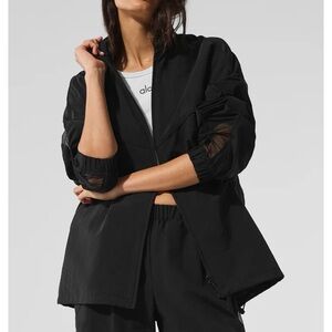 Alo Yoga Origin Full-Zip Track Jacket – Black – Size L